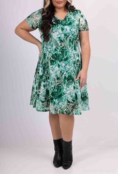 Picture of CURVY GIRL FLARED LACE DRESS